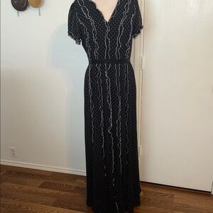 BCBGMaxAzria Black and White Maxi Dress. Sz 14